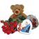 Мой тебе сюрприз!. Плюшевый мишка + красные розы + коробка конфет &#39;&#39;Мерси&#39;&#39; + коробка 
импортного печенья. Разве не приятно получить такой сюрприз?. Красноярск